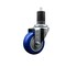 Service Caster 3.5'' SS Blue Poly Wheel Swivel 1-5/8'' Expanding Stem Caster SCC-SSEX20S3514-PPUB-BLUE-158 - alternate 1
